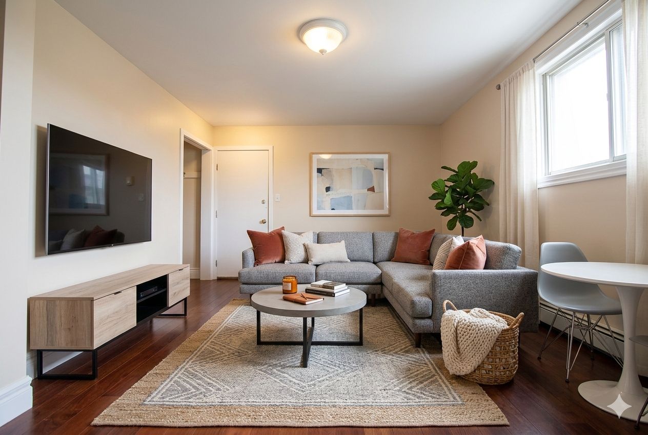 Furnished living room at 353 Alfred Street, Kingston